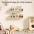 2 Pack 15.7 Inch upsimples Nursery Book Shelves, Floating Bookshelves for Wall, Baby Nursery Decor, Small Solid Wood