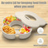 Stanley 30 oz Tumbler Snack Bowl with Lid, Silicone Snack Tray Ring for Stanley Cup Accessories, Cream