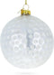 Textured Golf Ball Blown Glass Christmas Ornament