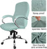 Tatuo 3 Pcs Computer Office Chair Cover, Universal Rotating Chair Slipcovers, Removable Washable Armrest Covers (Green)