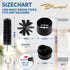 Bluesea 7 Pieces 20 Feet Dryer Vent Cleaner Kit - Durable Brush Vacuum Attachment with Flexible Lint Trap