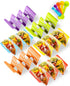 Premium Large Taco Holder Stand, Colorful Holders Set of 6 or 4 for 3 Tacos, Soft or Hard Shell Holder