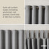 Umbra Twilight Curtain Rod Set - Wrap Around Design for Blackout or Room Darkening Panels, 28 to 48 Inches