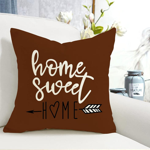 YCOLL Pillow Covers 18x18 Set of 4, Modern Decorative Linen Fabric Pillow Case for Couch Bed Car, Coffee
