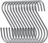 24 Pack S Hooks for Hanging - 3.5 inch Heavy Duty Metal S Shaped Hooks for Pot Rack, Towels, Jeans, Kitchen, Bathroom