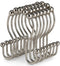 Goowin 12 Pcs Stainless Steel Shower Curtain Hooks, Rust Proof Rings for Smooth Sliding Anti-Drop Double Hooks