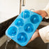 Silicone Donut Mold for 6 Doughnuts, Set of 2, Food Grade LFGB Baking Pan, Non-Stick, Dishwasher Safe, Blue