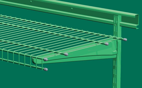 ClosetMaid 23578 MaxLoad Shelving End Caps, Grey
