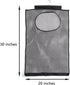 Breathable Mesh Laundry Hamper,Foldable Hanging Storage Basket,Portable Space Saving Storage Bag (Black) by ALYER
