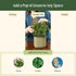 Countertop Vego garden Mini Planter Indoor Pots with Trellis Self-Watering Herb Planter for Climbing Vegetables Flowers