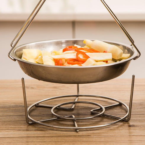 Steam Rack, Steaming Rack Stand, Heavy Duty Stainless Steel Multi-function (5.9" Diameter X2" High)