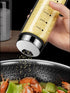 10 oz Clear Glass Salt and Pepper Shakers with Adjustable Outlet Holes, Spice Seasoning Cans for Kitchen Decor (300ml)