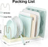 Pots and Pans Organizer for Under Cabinet, 6 Adjustable Compartment Kitchen Cabinet Organizers and Storage for Bakeware.