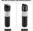 Dioche 350ml Portable Tea Coffee Maker, Drinking Water Cup Mug for Travelling, Black