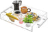 16"x12" Richboom Clear Acrylic Serving Tray - Coffee Table Living Room Kitchen Decorative Tray with Silver Metal