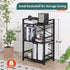 3 Yoobure Bookshelf Small Book Shelf, Solid Industrial Tier Shelf Bookcase, Short Book Case for Bedroom, Living Room
