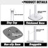 Standing Paper Towel Holder for Countertop, Stainless Steel with Weighted Base and Suction Cups for Kitchen and Bathroom