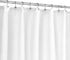 N&Y HOME Fabric Shower Curtain or Liner with Magnets, Soft Cloth Machine Washable Shower Liner, White, 72x72