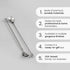 A Bar Above 2-Piece Gold Bar Spoon Set, Heavyweight 12-Inch Cocktail Mixing Spoons, Gold-Plated Stainless Steel