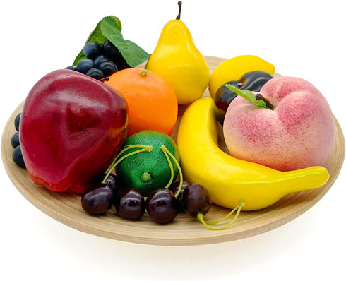 Lorigun Artificial Fruits Set for Decoration - Fake Fruits Props, 10 Kinds of Fruit (Total 12 Pcs)