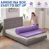 SINWEEK 1.5 Inch Gel Memory Foam Mattress Topper, Ventilated Soft Bed Topper, Twin Size, CertiPUR-US Certified, Purple