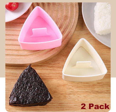 Onigiri Mold Triangle, 2 Pack Rice Ball Mold Sushi Makers for Kids Bento