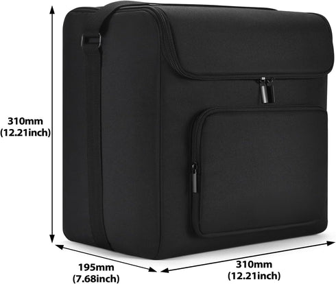 Mini Fridge Travel Case, 4L/6 Cans Portable Storage Bag for Frigidaire EFMIS129 Compact Refrigerators (Black)