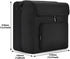 Mini Fridge Travel Case, 4L/6 Cans Portable Storage Bag for Frigidaire EFMIS129 Compact Refrigerators (Black)
