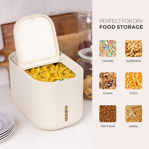 Storage,7.2lbs 6.9Qt/11lbs Zuutii Rice Storage Container,Food Container, Dry Food Pet Food Dispenser, Large Storage Bin
