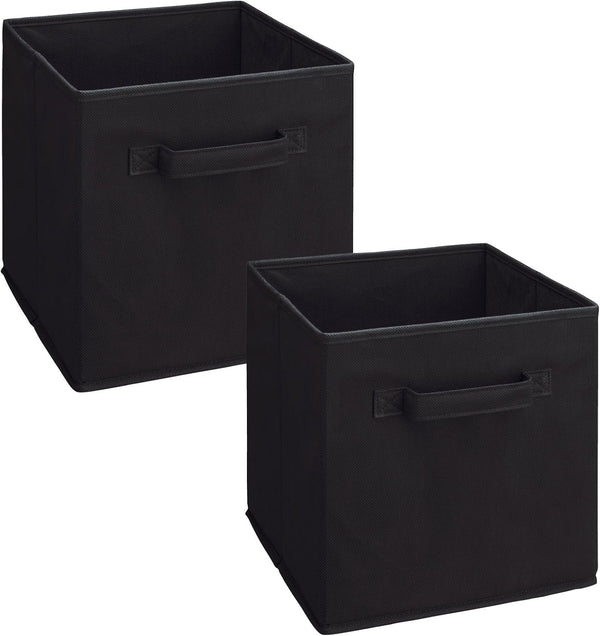 ClosetMaid 3784 Cubeicals Fabric Drawer - Black, 2-Pack