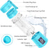 Portable Blender, MIAOKE Smoothie Blender, Personal Mini Juice Blender with Six Blades in 3D, USB Rchargeable Juicer Cup Home/Office/Outdoors (Blue) by MIAOKE
