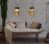 Greenco GRC2859 Rustic Wall Hung Mason Jar Sconce with Faux Flower and LED Strip Lights