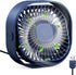 RJVW Small USB Desk Fan, 3 Speeds Portable Table Fan, 4 Inch Mini Fan, 360° Rotatable for Home Office