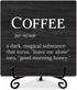 mup49 Wooden Table Coffee Signs, Coffee Lovers Gifts, Desk Decorations for Home