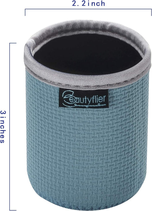 Beautyflier Pack 4 (7.5oz) of Anti-Slip Embossed Neoprene Bottle Insulator Sleeve Thick Collapsible Drink Can Sleeve