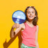 4 Styles Landscape Round Foldable Hand Fan, Japanese Handheld Compact Cooling Fans for Outdoor Events