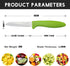 Paring Knife Set of 6 PCS, 3.5 Inch Stainless Steel Fruit & Vegetable Knives, Comfortable Multi-Color Handles
