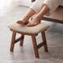Kitsanery Foot Stool,Ottoman,Bamboo Small Sofa Foot Rest Under Desk,Extra Seating for Living Room,