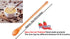 Rose Wood 8.5" Long Handle Coffee Tea Stirrer Mixing Spoons, Set of 6