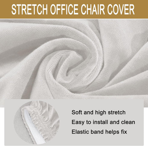 Armless HAOYONG Accent Chair Cover, Stretch Velvet Chair Slipcover Soft Slipper Chair Covers Furniture Protector Covers
