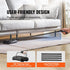 VEVOR Carpet Sweeper Manual, Floor Sweeper with 300 ml Dustbin Capacity, Easy to Empty for Home Office Carpets, Black