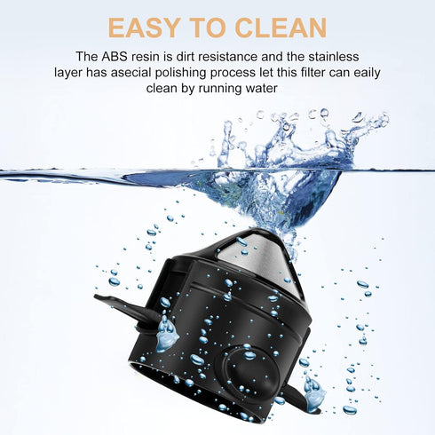 Portable Pour Over Coffee Maker Stainless Steel Reusable Filter Mini Collapsible Single Serve Coffee Dripper