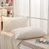 JAUXIO Diamond Pinch Pleated Crystal Velvet Pillowcases - 2 Pack Solid Pintuck Throw Cushion Cover with Hidden Zipper