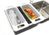 SAMMART Over The Sink Rectangular Colander, Grey