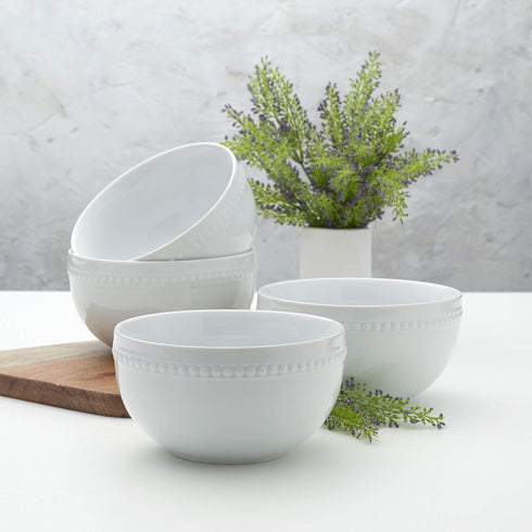 26 Everyday White Ounce Porcelain Soup Cereal Bowls