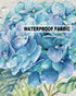 Farm Outdoor Pillow Covers Set of 2, Blue Hydrangea Flower Butterfly Decorative Waterproof Throw Pillow Case,