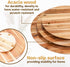 Dia.18 Acacia Wood Lazy Susan, Wooden Turntable Organizer for Cabinet, Pantry, Countertop, Table, Charcuterie Boards