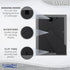 Icona Bay 5x7 Cloudy White Picture Frame - Cape Cod Style, Table Top or Wall Mount, Bayou Collection