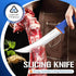 8 Inch, DRAGON RIOT Premium Butcher Breaking Knife Curved Caving and Slicing Knife in High Carbon Stainless Steel,Razor