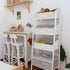 GRANNY SAYS Shelf Storage Baskets, Clothes Storage Bin, Organizer and Storage Bins, Jumbo Trapezoid Boxes, Pearl White,